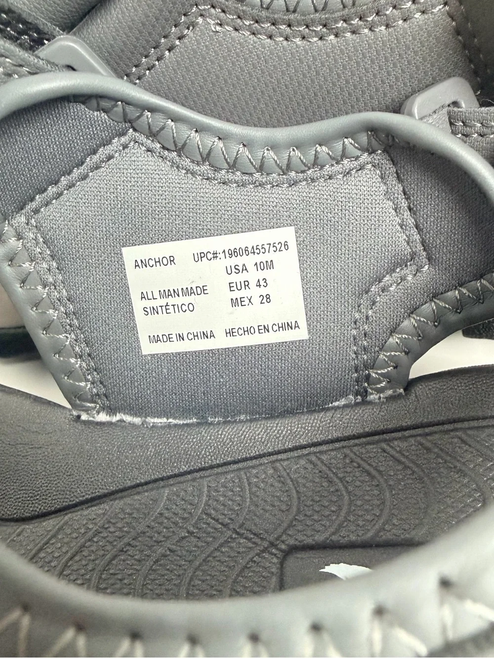 Eddie Bauer Gray Black Kids Adjustable Strap Sandals